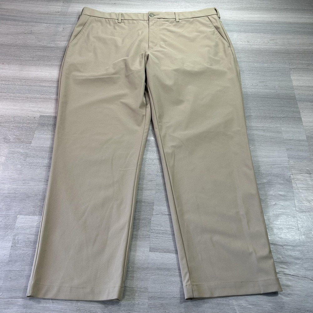 Callaway Opti-Dri Pants Mens 40x30 Beige Golf Khakis Stretch Tech Microfiber